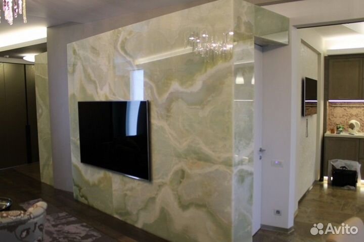 Панели из оникса с подсветкой