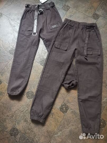 Брюки джинсы джоггеры женские большие размеры