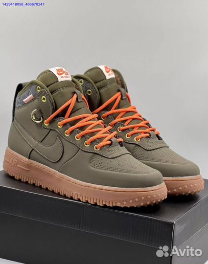 Кроссовки Nike Air Force 1 Duckboot (с мехом) (Арт.41239)