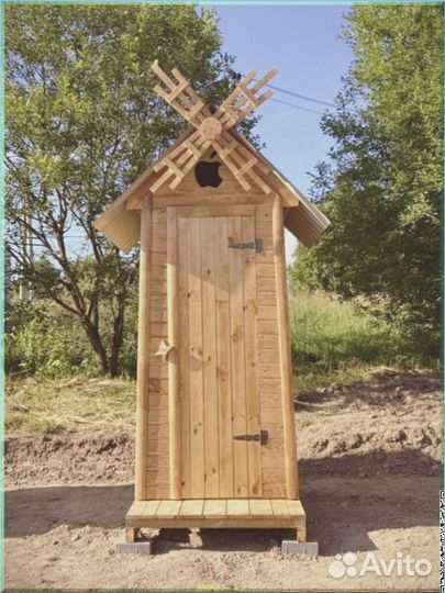 Уличный туалет домик с установкой цчи 985
