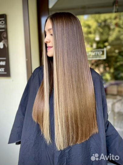 Наращивание и окрашивание волос