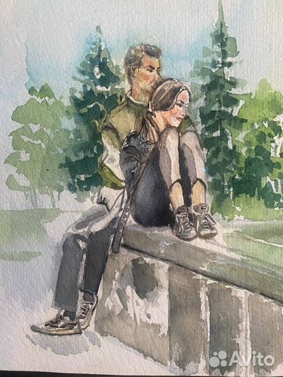 Рисунок акварелью