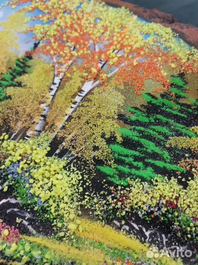 Картина панно из дерева