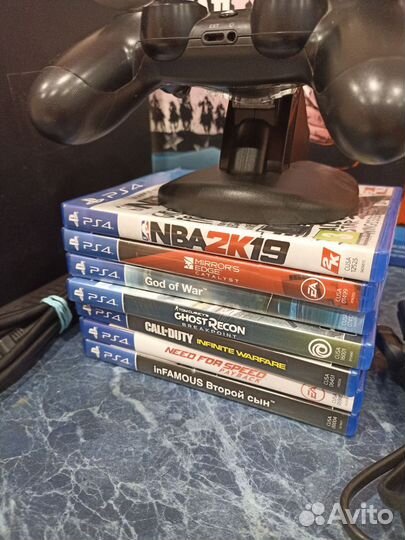 Sony playstation 4 slim 1tb 2 геймпада