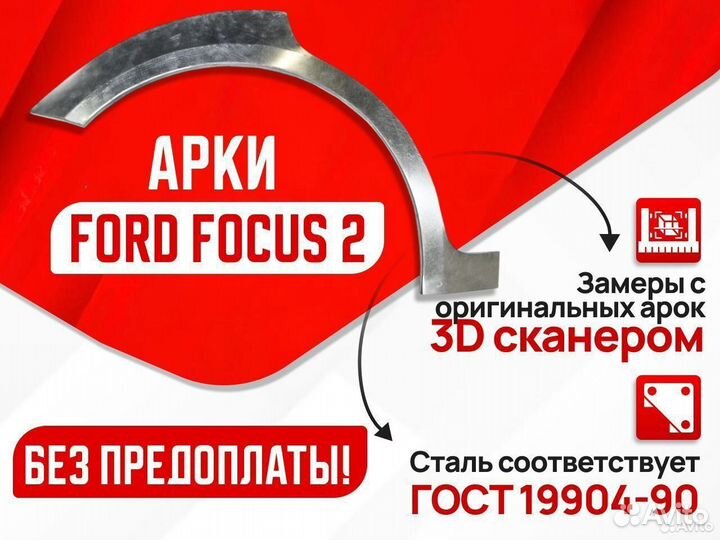 Ремонтные задние арки Ford Focus 1