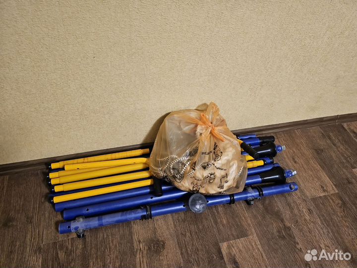 Шведская стенка с турником и брусьями, грушей