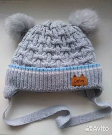 Шапочка с рождения до 6 месяцев