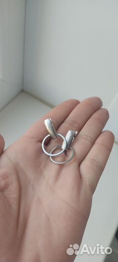 Серьги серебро