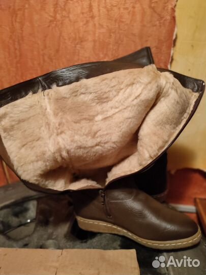 Женские сапоги натуральная кожа