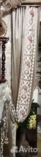 Шторы бархат с вышевкой