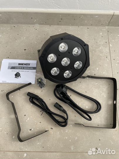 Светодиодный прожектор + уф LED Par Вт 7x18 Вт