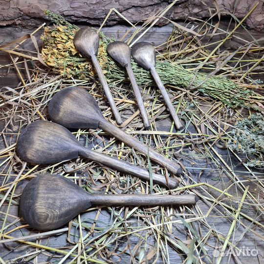 Ложки деревянные 6 шт. Набор Травник