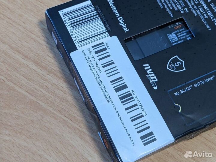 Новый SSD 2 Tb WD Black SN770 Game Drive