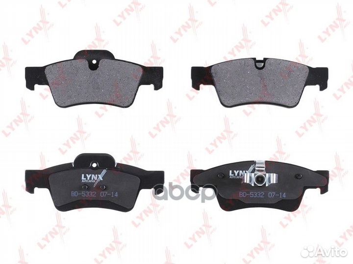 Колодки тормозные дисковые зад BD5332 lynxauto