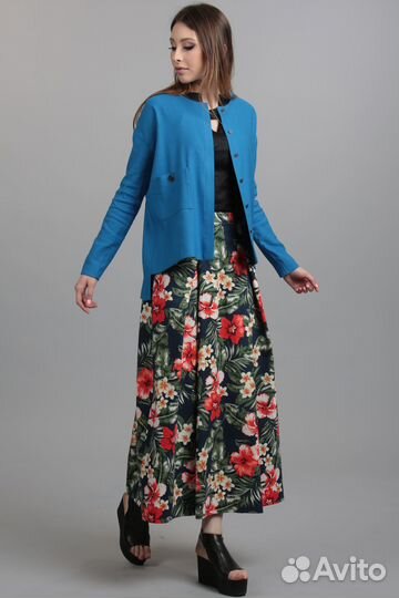 Юбка-макси с цветочным принтом