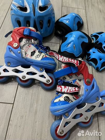 Роликовые коньки детские хот вилс XS р 26-29
