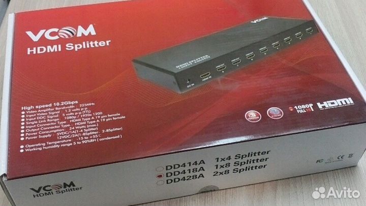 Сплиттер hdmi новый