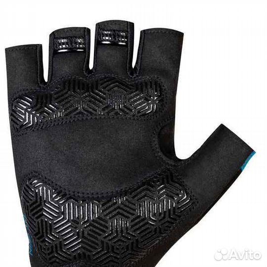 Велоперчатки STG Fit Skin, размер M, синий с черным