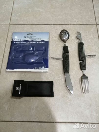 Набор для туризма - ложка вилка нож