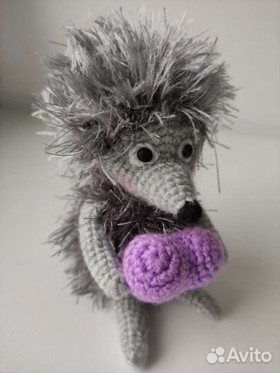 Ёжик вязаная игрушка