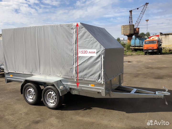 Двухосный прицеп на 15