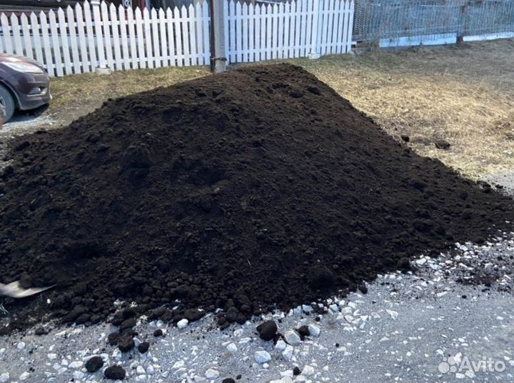 Чернозём. Земля плодородная. Торфосмесь готовая