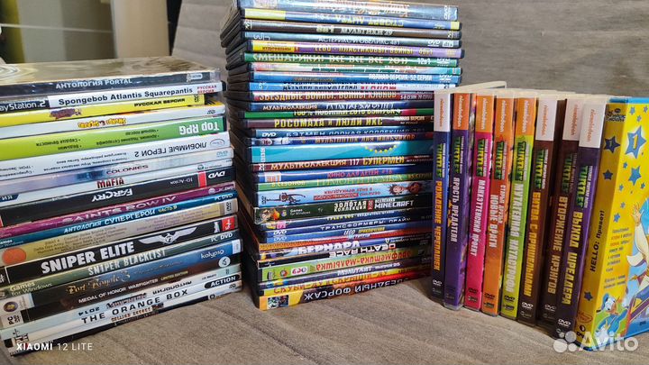 DVD диски игры фильмы мультики