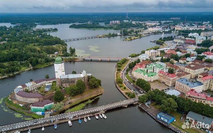 Прогулки на катере в Выборге