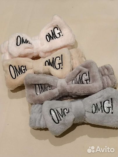 Мягкие косметические повязки Бант OMG