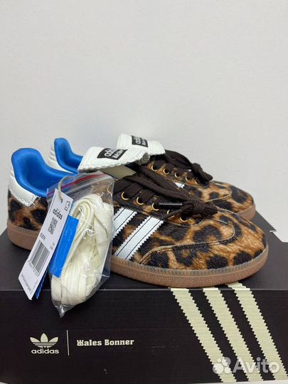 Кеды adidas samba pony x wales bonner leopard