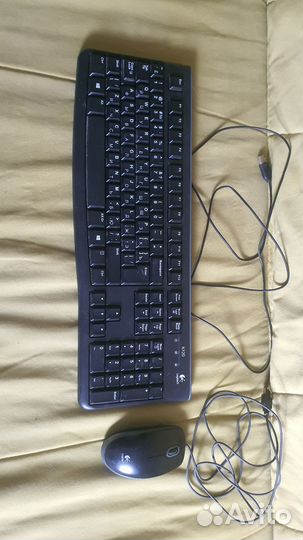 Клавиатура и мышь logitech