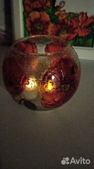 Подсвечник и рамка для фото 