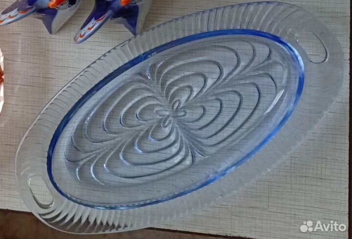 Посуда из толстого стекла времён СССР