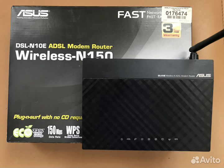 Wi-Fi роутер asus DSL-N10E