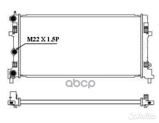 Радиатор системы охлаждения 34711008 Sakura