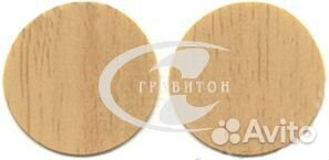 Заглушка самокл. D14мм (клен) WG 108шт