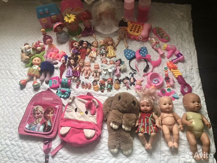 Игрушки пакетом для девочки