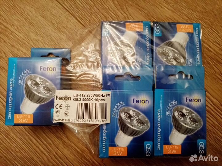 Светодиодные лампы Feron 3W G5.3 5штук