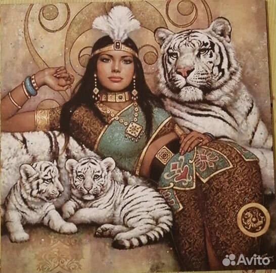 Женщины богини - принт на дереве (для интерьера)