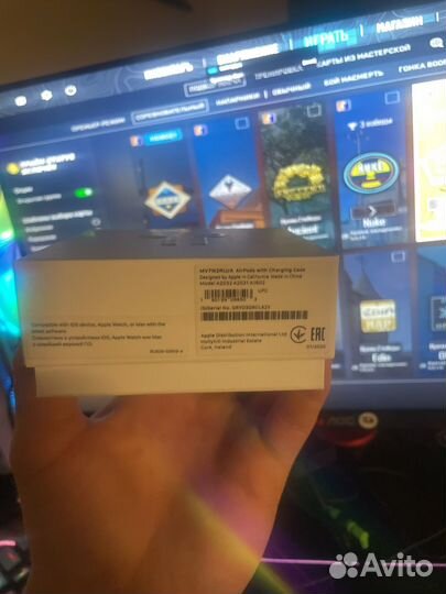 Наушники apple earpods lightning