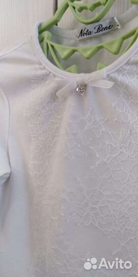 Блузка школьная белая 122р. Nota Bene