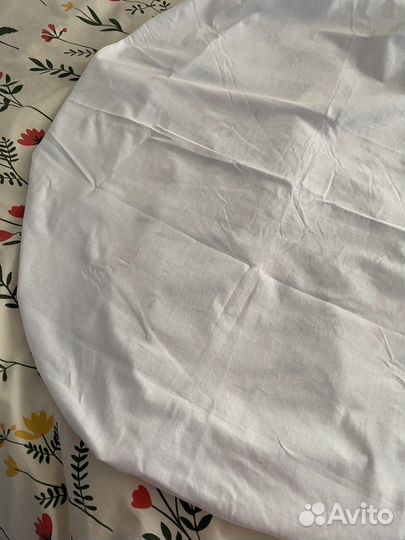 Детская круглая простыня на резинке диаметром 75