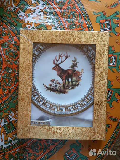 Блюдо и лопатка для торта, фарфор