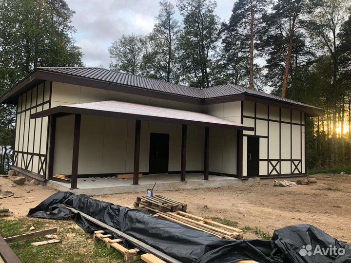 Каркасные дома,бани,дома из бруса,газа бетон