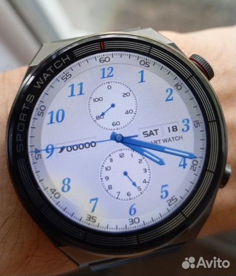 Смарт часы черные 46 мм