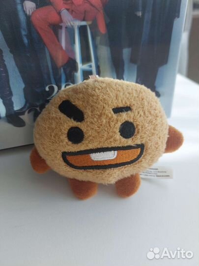 Мягкая игрушка брелок bt21 shooky