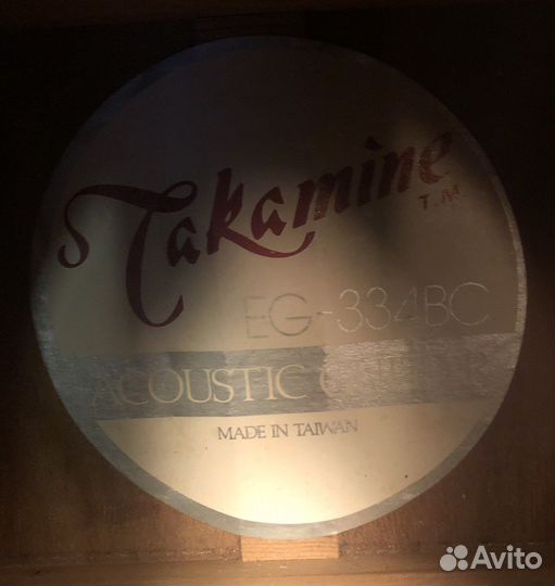 Акустическая гитара Takamine EG-334BC Taiwan