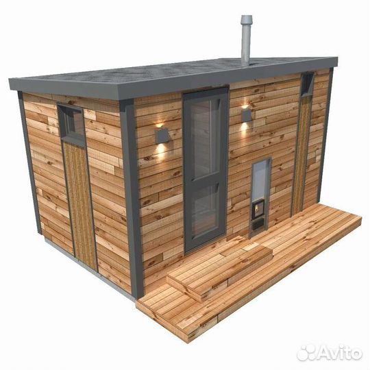Каркасные бани под ключ, модульные