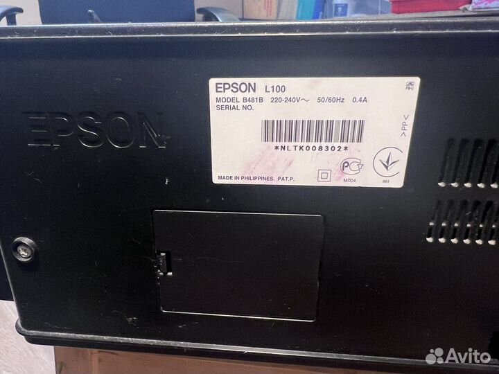 Цветной принтер струйный Epson L100, A4