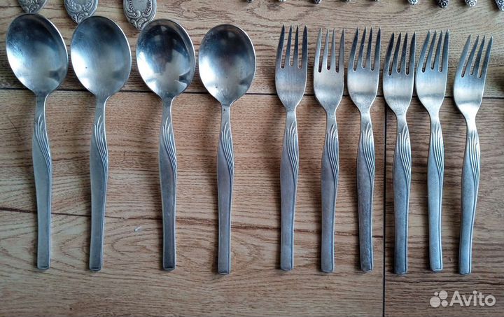 Мельхиоровые столовые приборы СССР. Серебрение